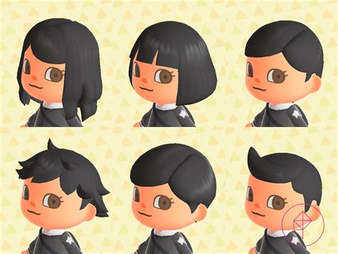 hairstyles for animal crossing new leaf